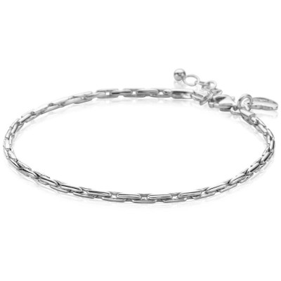 Zinzi ZIA2648 schakelarmband zilver glanzend 2.3 mm breedte - Lengte 18-21 cm