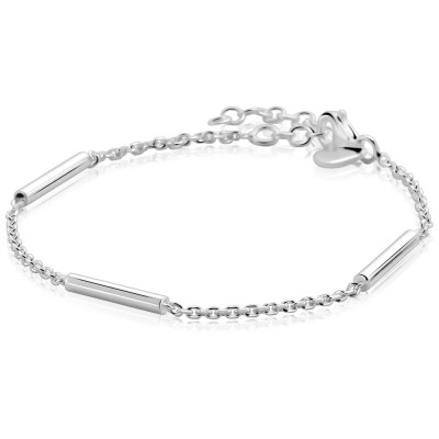 Zinzi ZIA2800 staafjes armband zilver glanzend 2.5 mm breedte - Lengte 17-20 cm