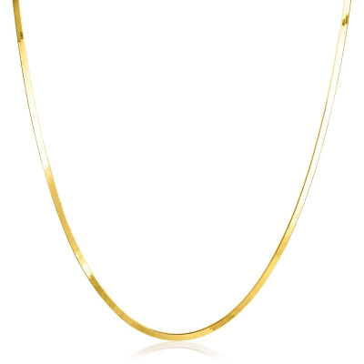 Zinzi ZIC2360 schakelketting goudkleurig slang 1.9 mm breedte - Lengte 40-45 cm