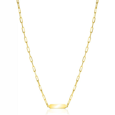 Zinzi Gravures ZIC2530G schakelketting goud closed forever 4.2 mm breedte - Lengte 42-45 cm