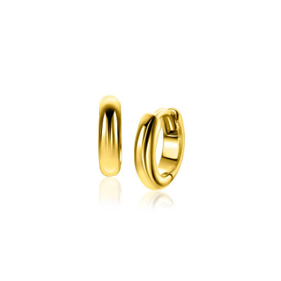 Zinzi ZIO2600G oorringen goudkleurig klassiek design - 3 mm breed x 12.5 mm diameter