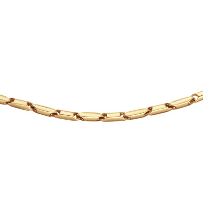 GLOW 202.1473.45 schakelketting goud cardanoschakel 3 mm breedte - Lengte 45 cm