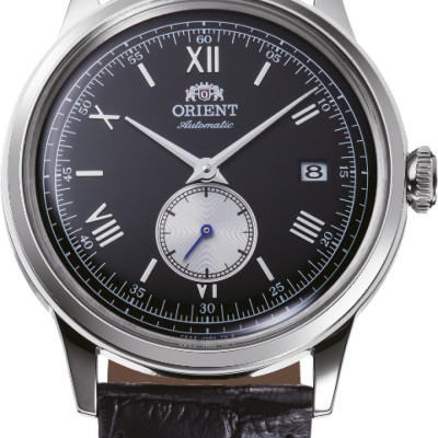 Orient Bambino RA-AP0101B30B - Herenhorloge Automaat staal-leder zilverkleurig-zwart 38 mm