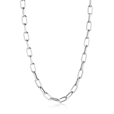 Sif Jakobs Capri SJ-C62019-SS - Zilveren paperclip schakelketting - Lengte 45 cm