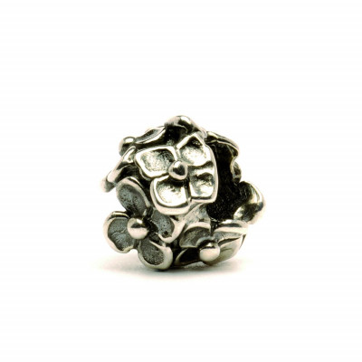 Trollbeads TAGBE-10047 - Zilveren Hortensia bedel met bloemenmotief in reliëf