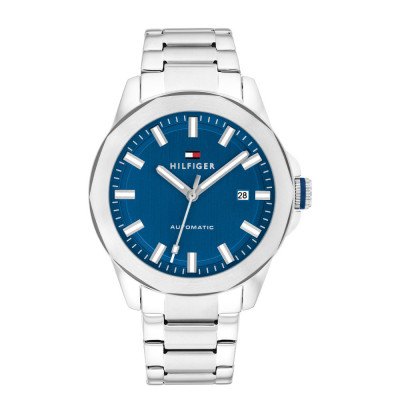 Tommy Hilfiger Lars TH1710693 - Blauw herenhorloge met stalen schakelband