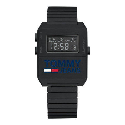 Tommy Hilfiger TH1791671 - Digitaal herenhorloge met zwarte siliconen band