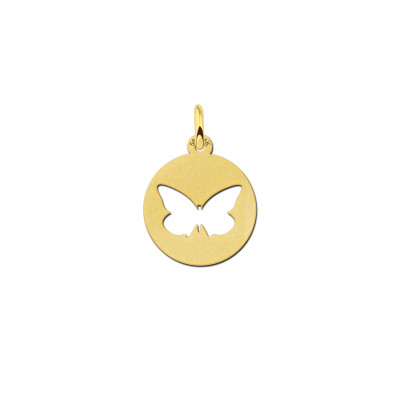 ronde-gouden-hanger-met-uitgesneden-vlinder-diameter-16-mm