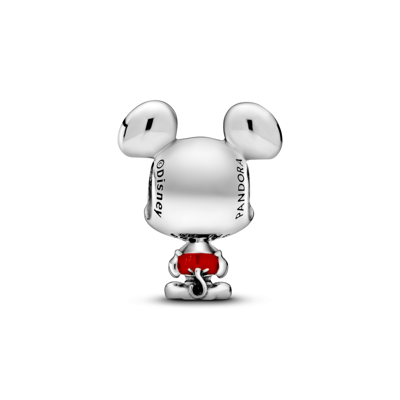 Pandora Disney 798905C01 - Zilveren bedel met Mickey Mouse en rood
